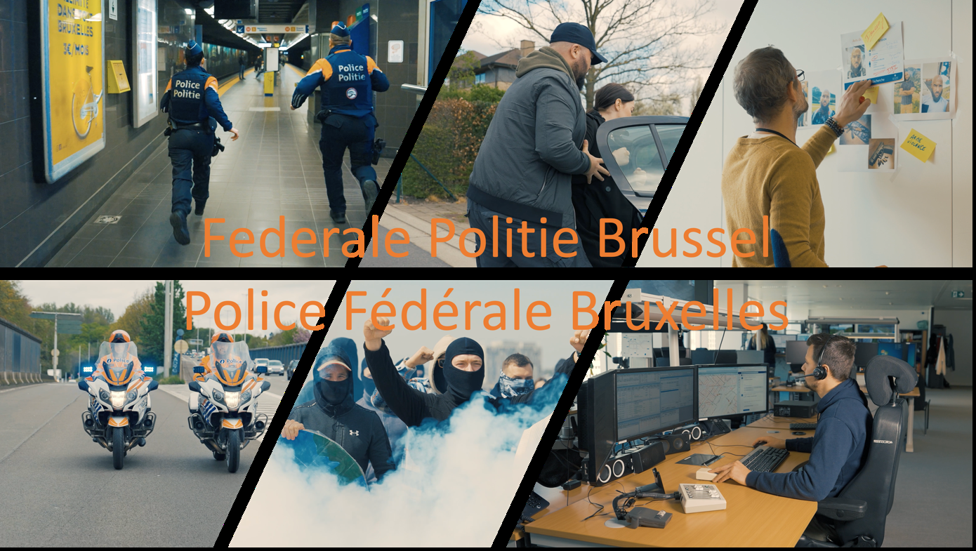 Federale Politie Brussel - een grote verscheidenheid van straffe beroepen