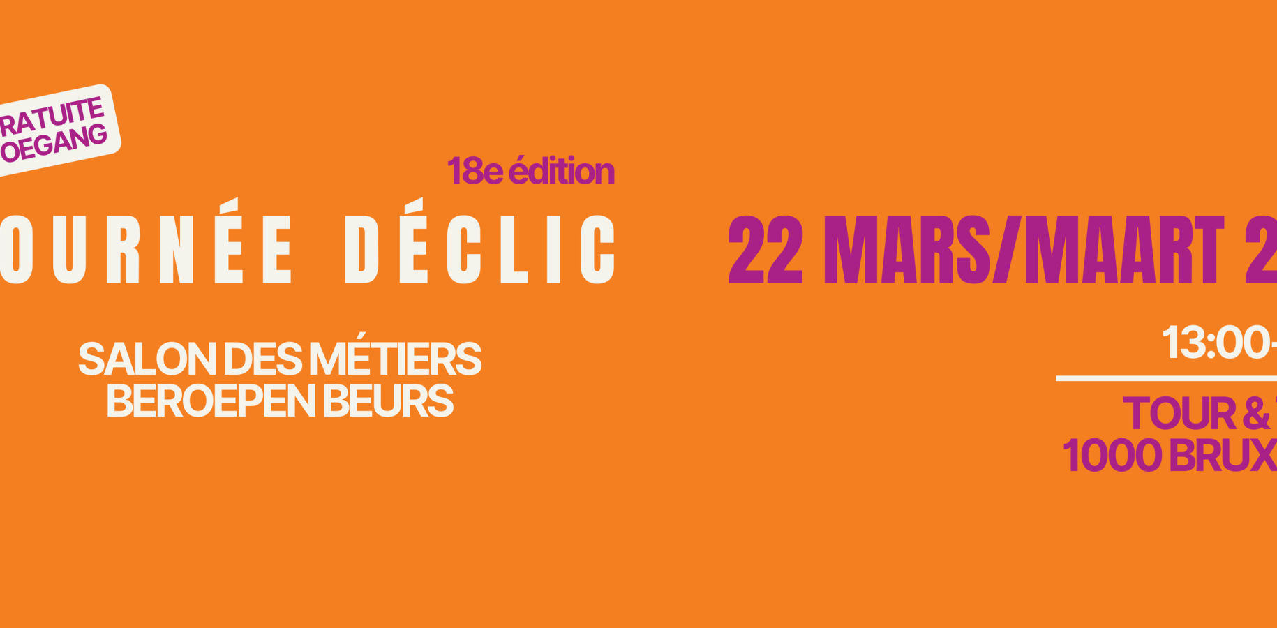 Journée Déclic - Beroepenbeurs_header