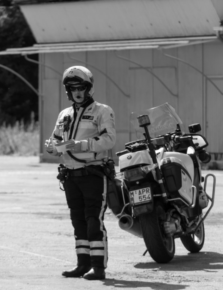 Politie met moto