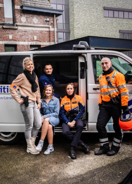 Groepsfoto collega's