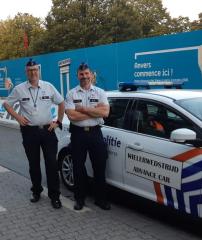Advancecar aan startpunt tijdens WK Wielrennen in 2021.